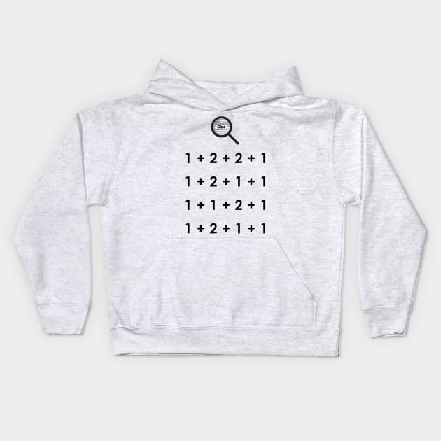 A Clue Number Kids Hoodie by tioooo